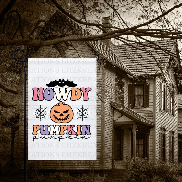 Retro Howdy Garden Flag, Halloween Flag, Outdoor Decor - Picture 4 of 6